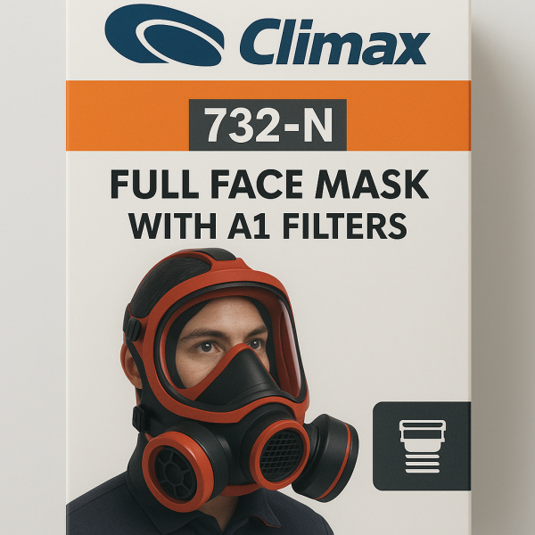 Climax 732-N Μάσκα Ολόκληρου Προσώπου με 2 Φίλτρα A1 - Image 2