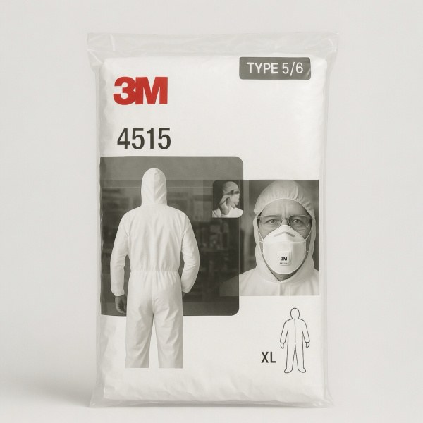 3M™ Φόρμα Προστασίας 4515 XL – Τύπος 5/6, Λευκή