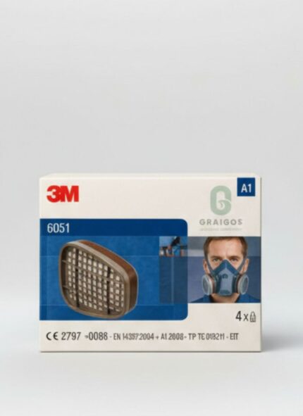 3M 6051 A1 Φίλτρα Μάσκας για οργανικούς ατμούς – Ζεύγος