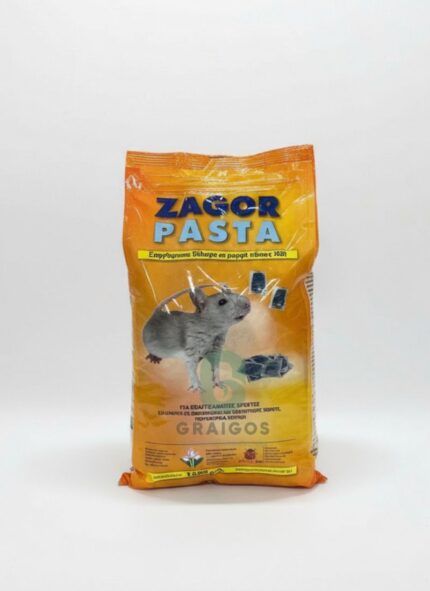 Zagor Pasta – Επαγγελματικό Τρωκτικοκτόνο Δόλωμα για Ποντίκια & Αρουραίους 1kg